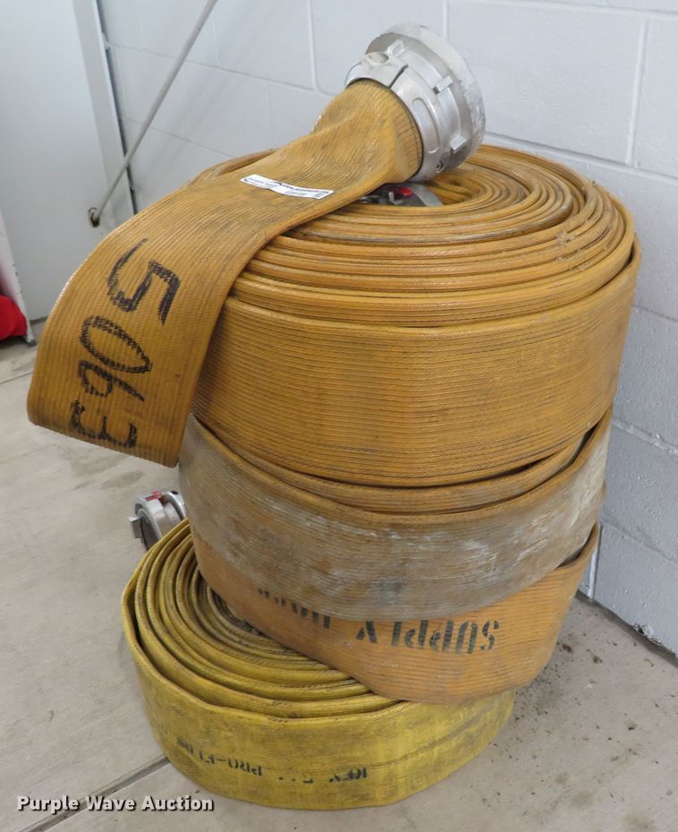 image for item GI9189 (4) 100'L x 5" diameter fire hose