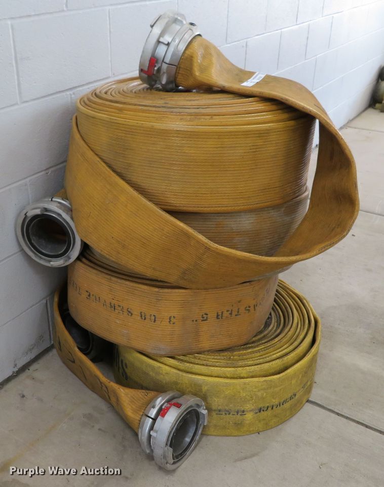 image for item GI9189 (4) 100'L x 5" diameter fire hose