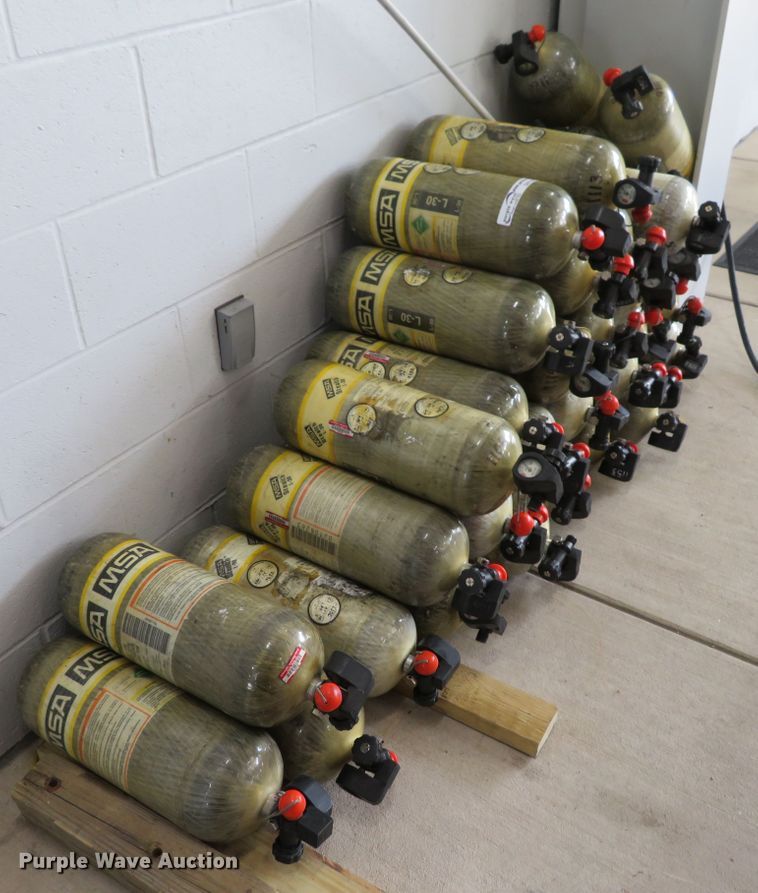 image for item GI9190 (34) MSA Stealth SCBA L-30 bottles