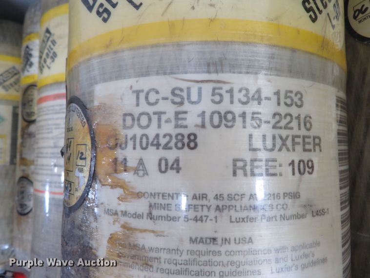 image for item GI9190 (34) MSA Stealth SCBA L-30 bottles