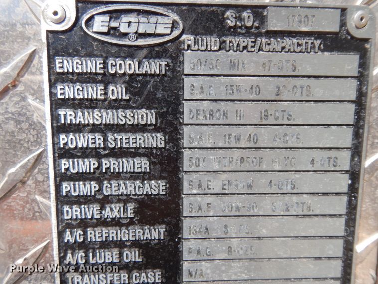 image for item HA9414 1997 E-one  rescue emergency vehicle