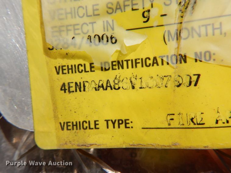 image for item HA9414 1997 E-one  rescue emergency vehicle