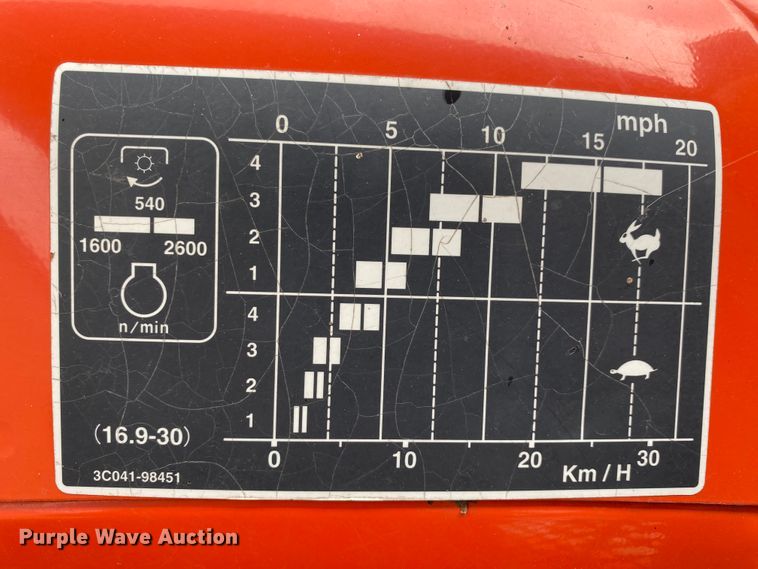 image for item HA9538 Kubota M7040  MFWD tractor