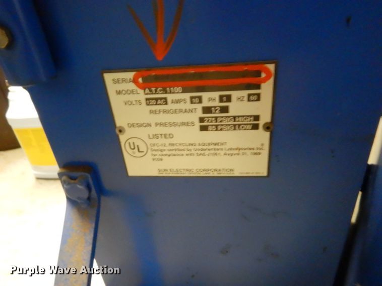 image for item HB9384 Murray ATC1100 freon recharging station