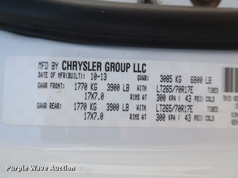 image for item HB9414 2014 Dodge Ram 1500  Crew Cab pickup truck