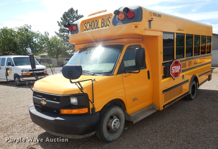 image for item HO9018 2010 Chevrolet Express G4500 CT4 Collins school bus