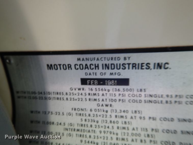 image for item HO9019 1981 MCI MC-9  Crusader coach bus