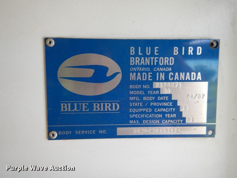 image for item HO9021 2008 Ford E450  Blue Bird B2V school bus