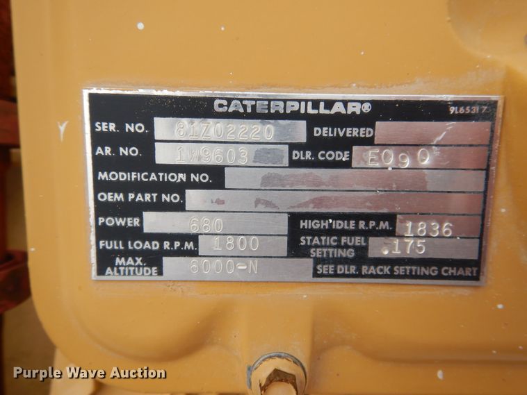image for item HO9126 Caterpillar 3412  generator