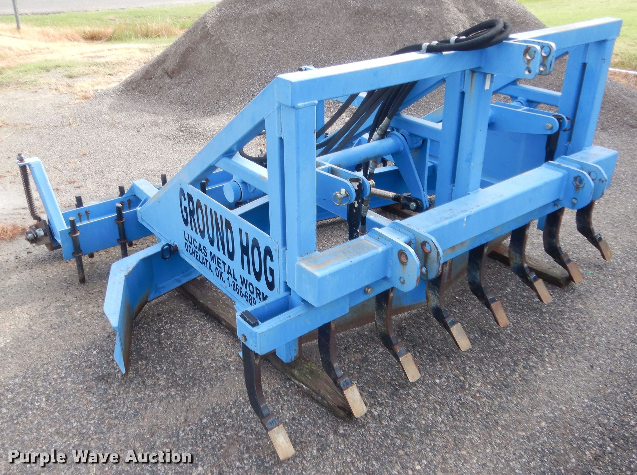 Ground Hog arena groomer in Norman, OK Item HB9328 sold Purple Wave