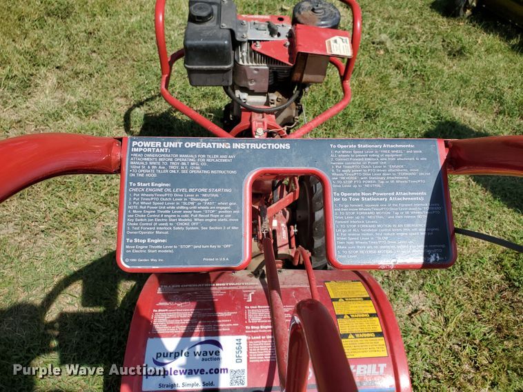 image for item DF5644 Troy-Bilt 12087 rear tine tiller