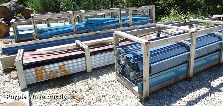 image for item DG2028 (13) crates of sheet metal and accessories