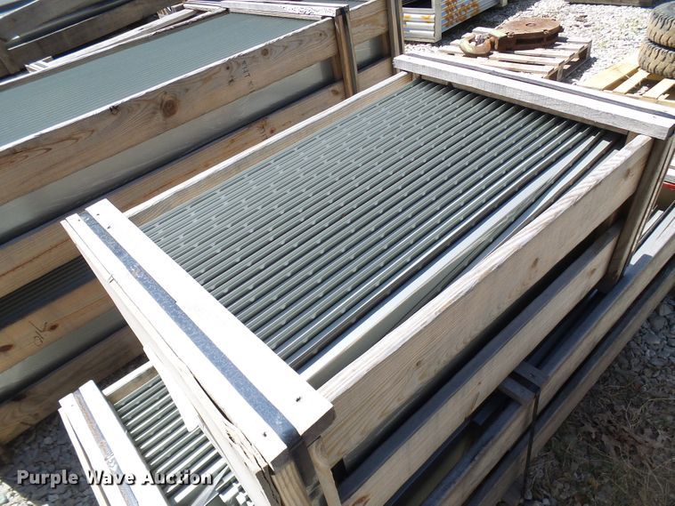 image for item DG2028 (13) crates of sheet metal and accessories