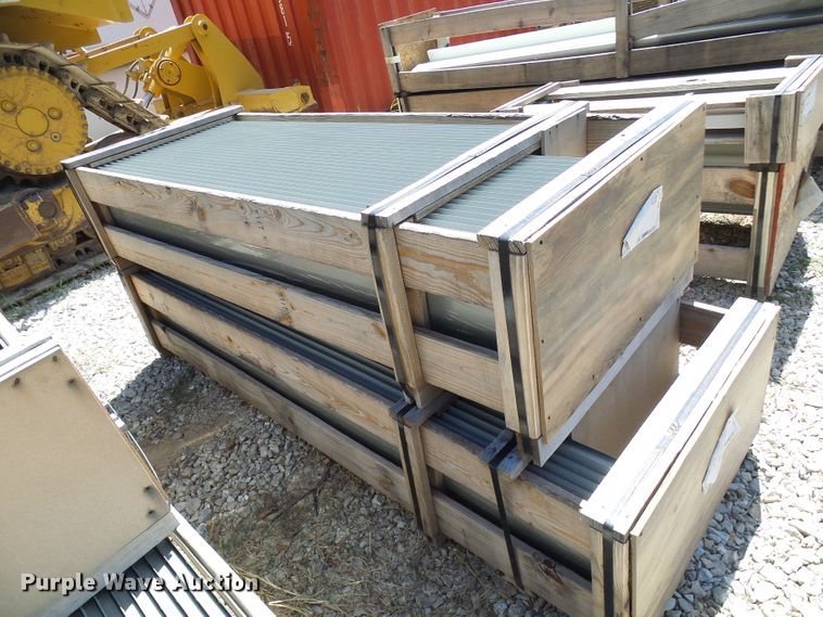 image for item DG2028 (13) crates of sheet metal and accessories