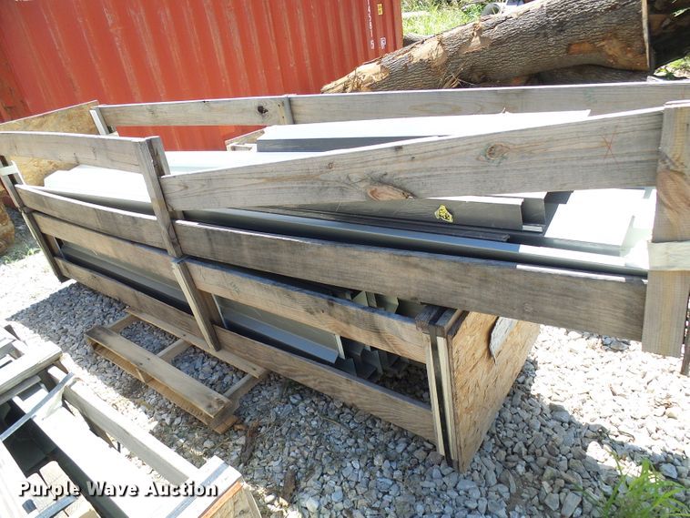 image for item DG2028 (13) crates of sheet metal and accessories