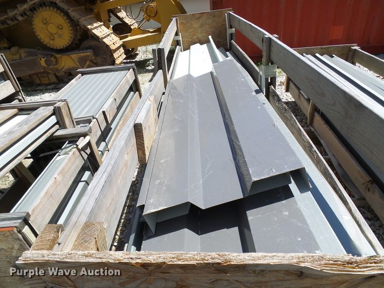 image for item DG2028 (13) crates of sheet metal and accessories