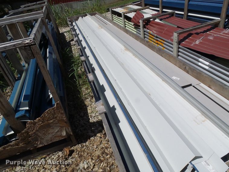 image for item DG2028 (13) crates of sheet metal and accessories