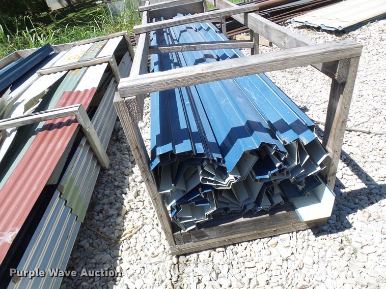 image for item DG2028 (13) crates of sheet metal and accessories