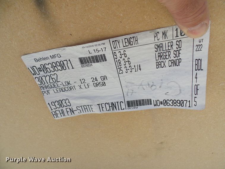 image for item DG2028 (13) crates of sheet metal and accessories