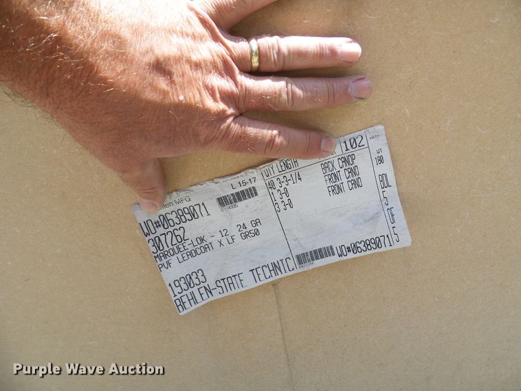 image for item DG2028 (13) crates of sheet metal and accessories