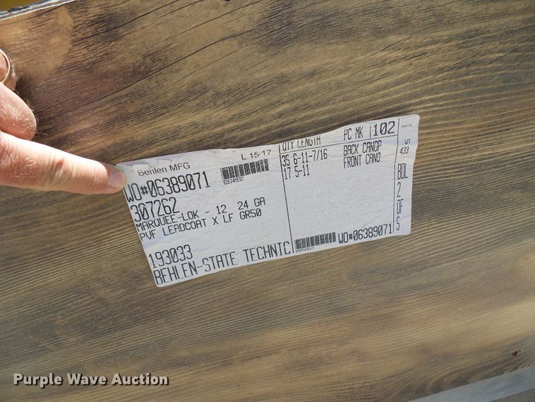 image for item DG2028 (13) crates of sheet metal and accessories