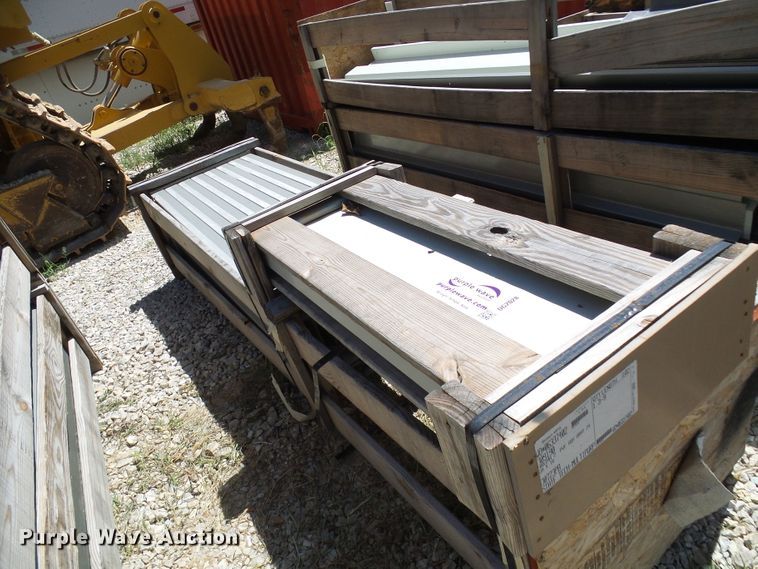image for item DG2028 (13) crates of sheet metal and accessories