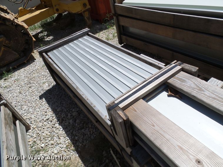image for item DG2028 (13) crates of sheet metal and accessories