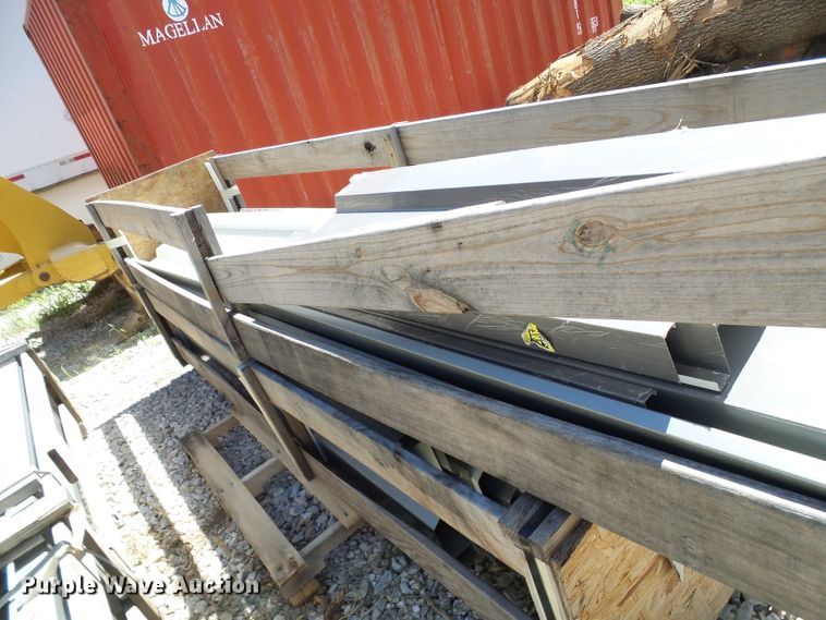 image for item DG2028 (13) crates of sheet metal and accessories