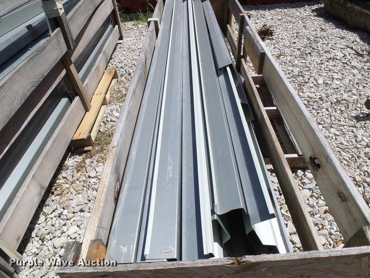 image for item DG2028 (13) crates of sheet metal and accessories