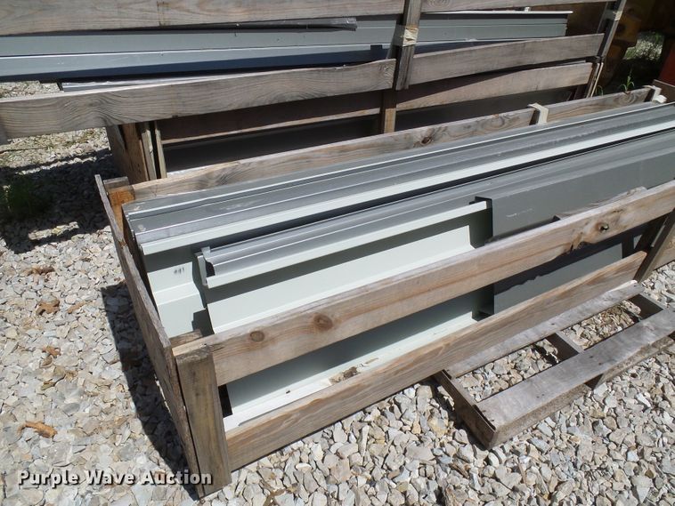 image for item DG2028 (13) crates of sheet metal and accessories