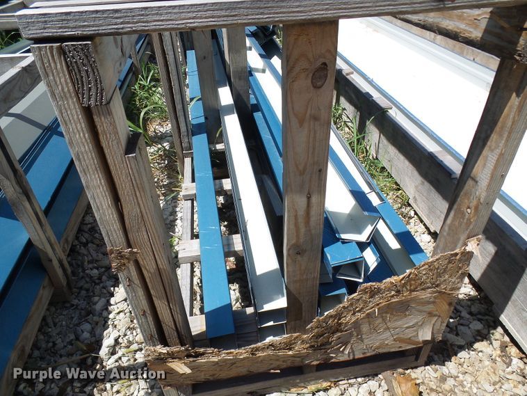 image for item DG2028 (13) crates of sheet metal and accessories