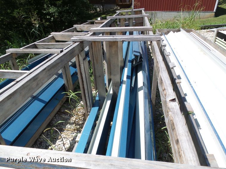 image for item DG2028 (13) crates of sheet metal and accessories