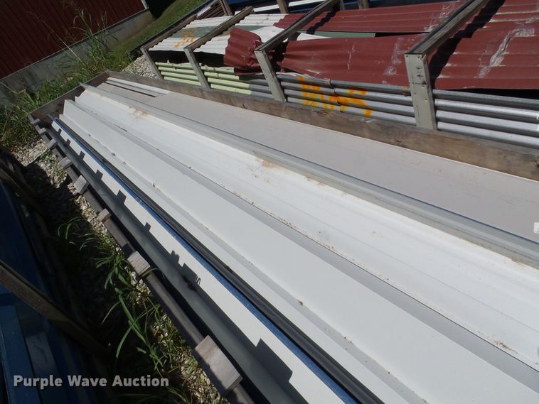 image for item DG2028 (13) crates of sheet metal and accessories