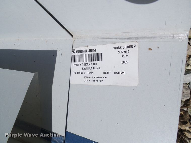 image for item DG2028 (13) crates of sheet metal and accessories