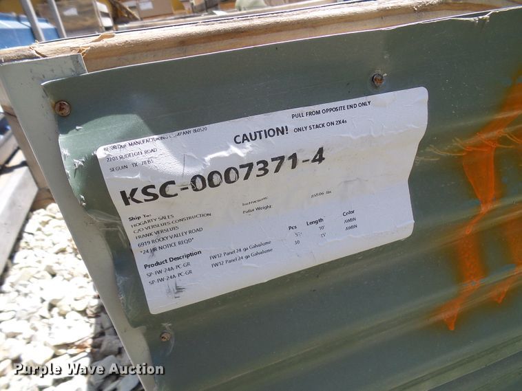 image for item DG2028 (13) crates of sheet metal and accessories