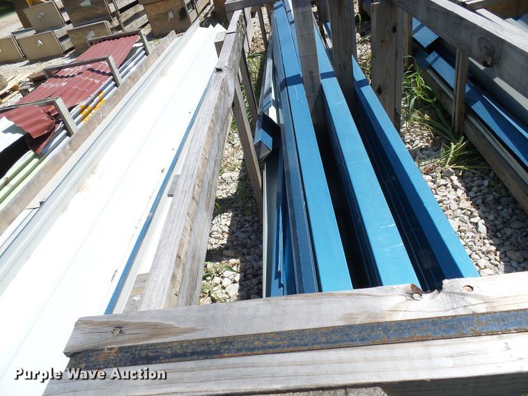 image for item DG2028 (13) crates of sheet metal and accessories