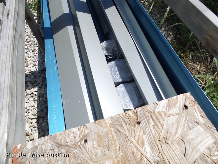 image for item DG2028 (13) crates of sheet metal and accessories