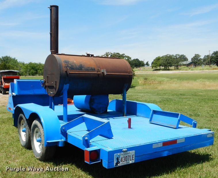 image for item DG8663 Shop built smoker trailer