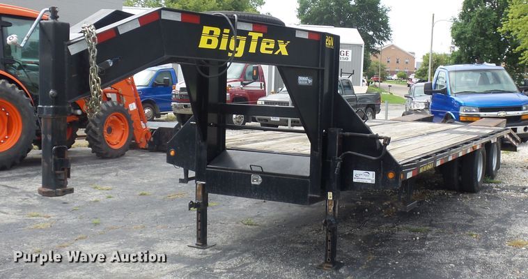 image for item DH3837 2013 Big Tex 22GN-20BK5-3R equipment trailer