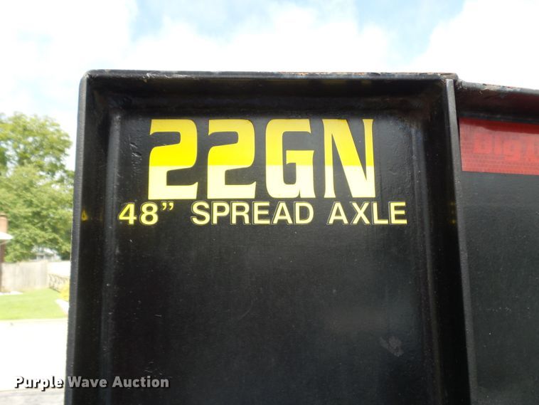 image for item DH3837 2013 Big Tex 22GN-20BK5-3R equipment trailer