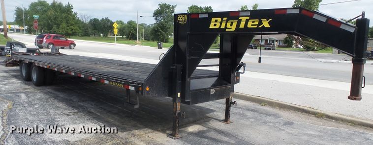 image for item DH3840 2012 Big Tex 22GN28BK5 equipment trailer