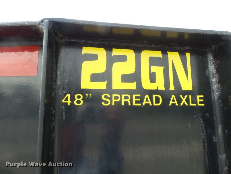 image for item DH3840 2012 Big Tex 22GN28BK5 equipment trailer