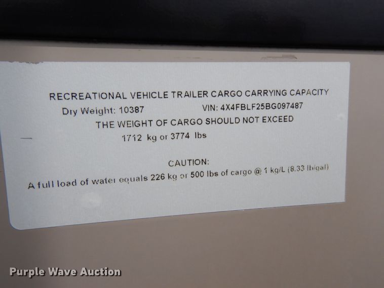 image for item DH6553 2011 Forest River Blue Ridge  camper