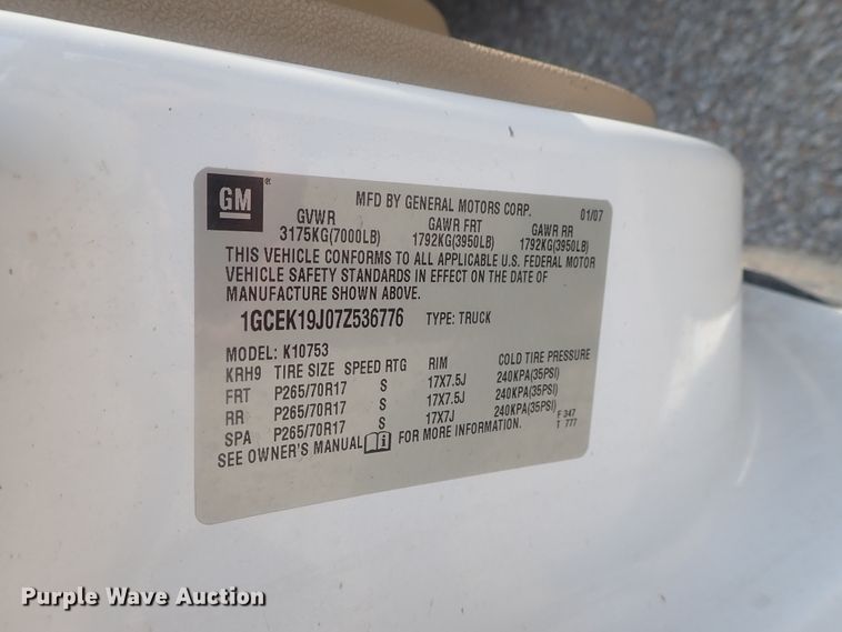 image for item DI4649 2007 Chevrolet Silverado 1500  Ext. Cab pickup truck