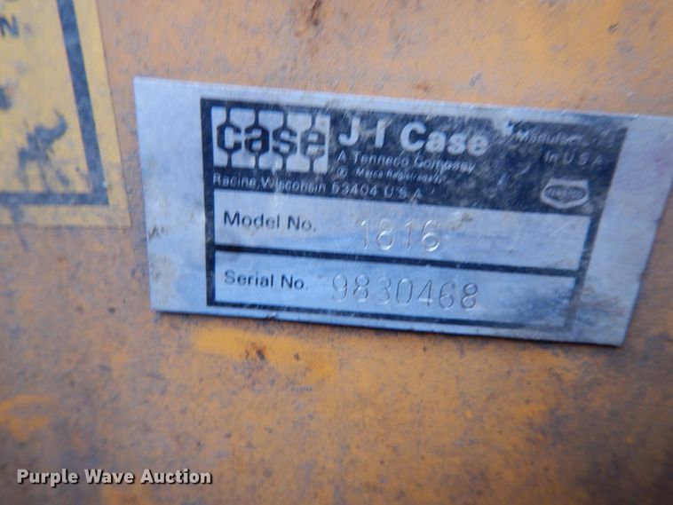 image for item DI7540 1986 Case 1816  skid steer loader