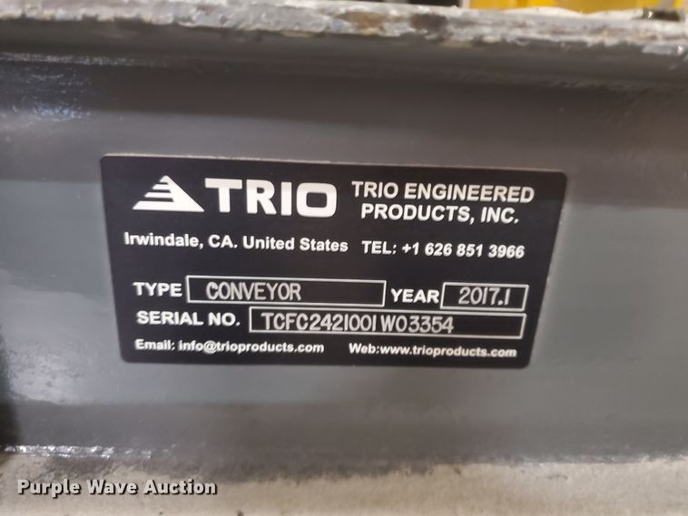 image for item DJ3170 2017 Trio recycling conveyor