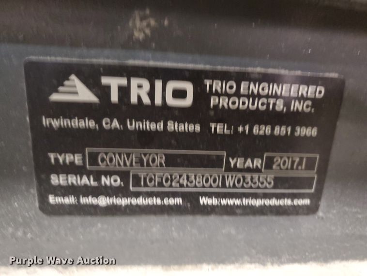 image for item DJ3171 2017 Trio recycling conveyor