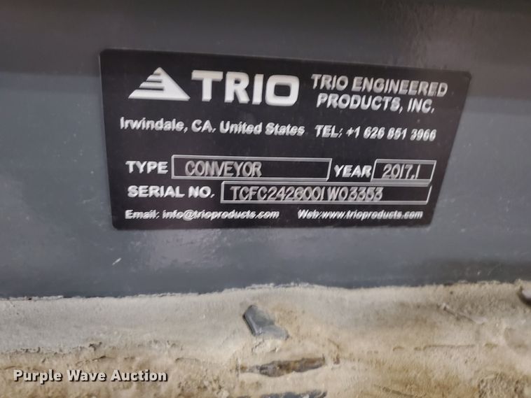 image for item DJ3172 2017 Trio recycling conveyor