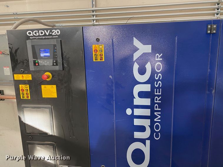 image for item DJ3177 2017 Quincy QGDV20FF  rotary screw air compressor