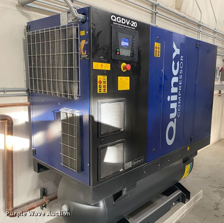 image for item DJ3177 2017 Quincy QGDV20FF  rotary screw air compressor